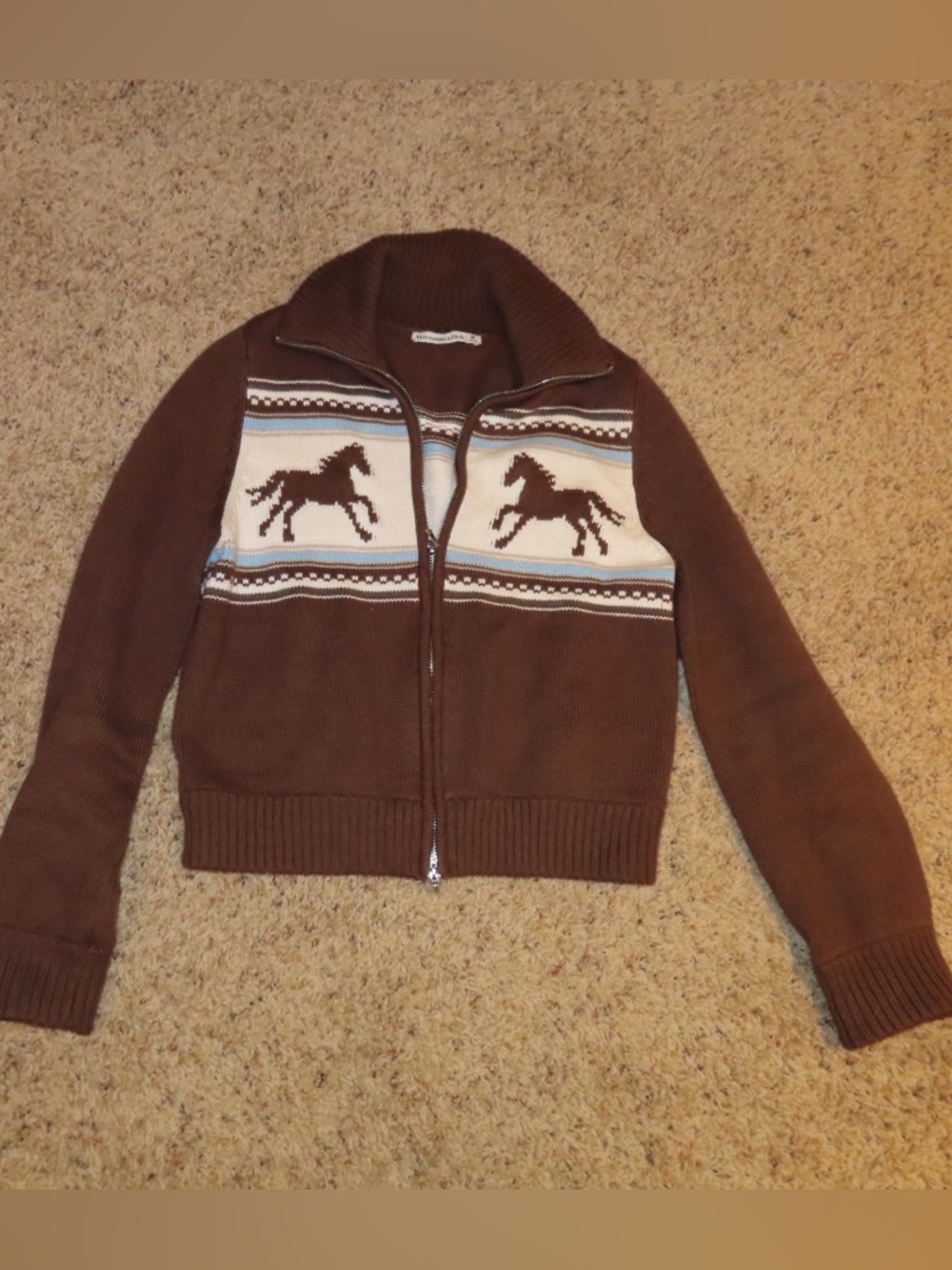 Double Zipper Western Cardigan